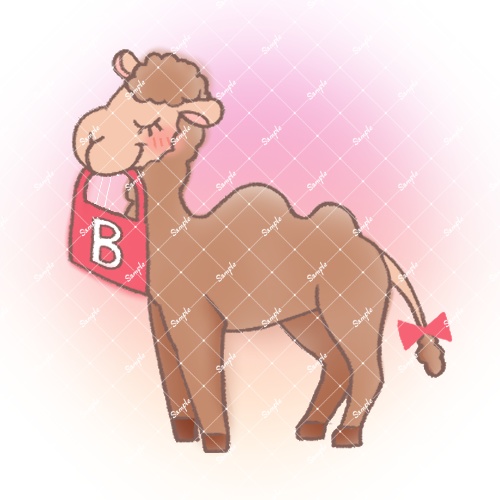 【フリー素材】boothっぽいアイコン【かわいい ラクダ】