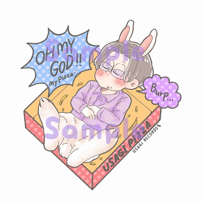 PIZZA OF USAGI アクリルキーホルダー