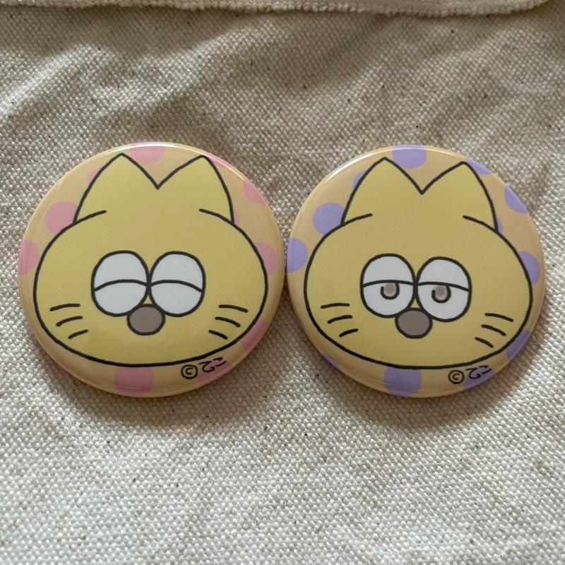 ほにゃ缶バッジ 2個セット【クリア】