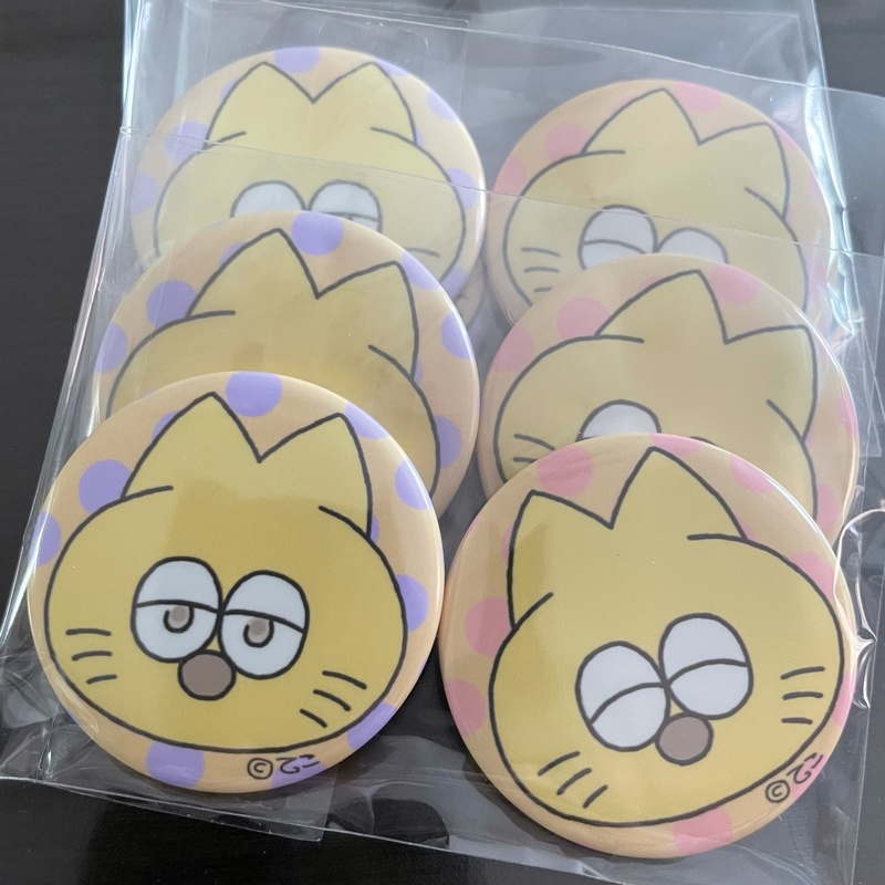 ほにゃ缶バッジ 2個セット【クリア】