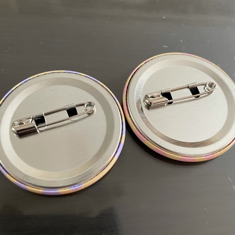 ほにゃ缶バッジ 2個セット【クリア】