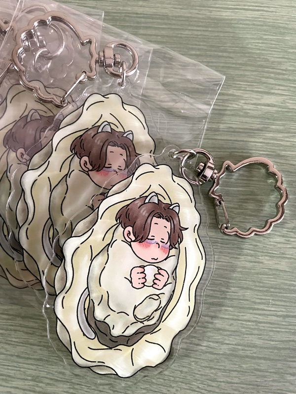 牡蠣秘書ちゃんアクリルキーホルダー