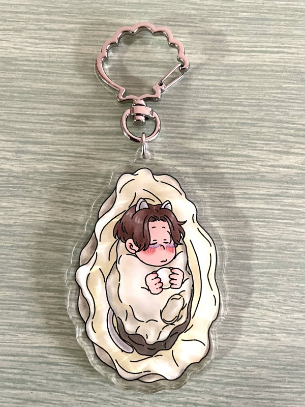 牡蠣秘書ちゃんアクリルキーホルダー