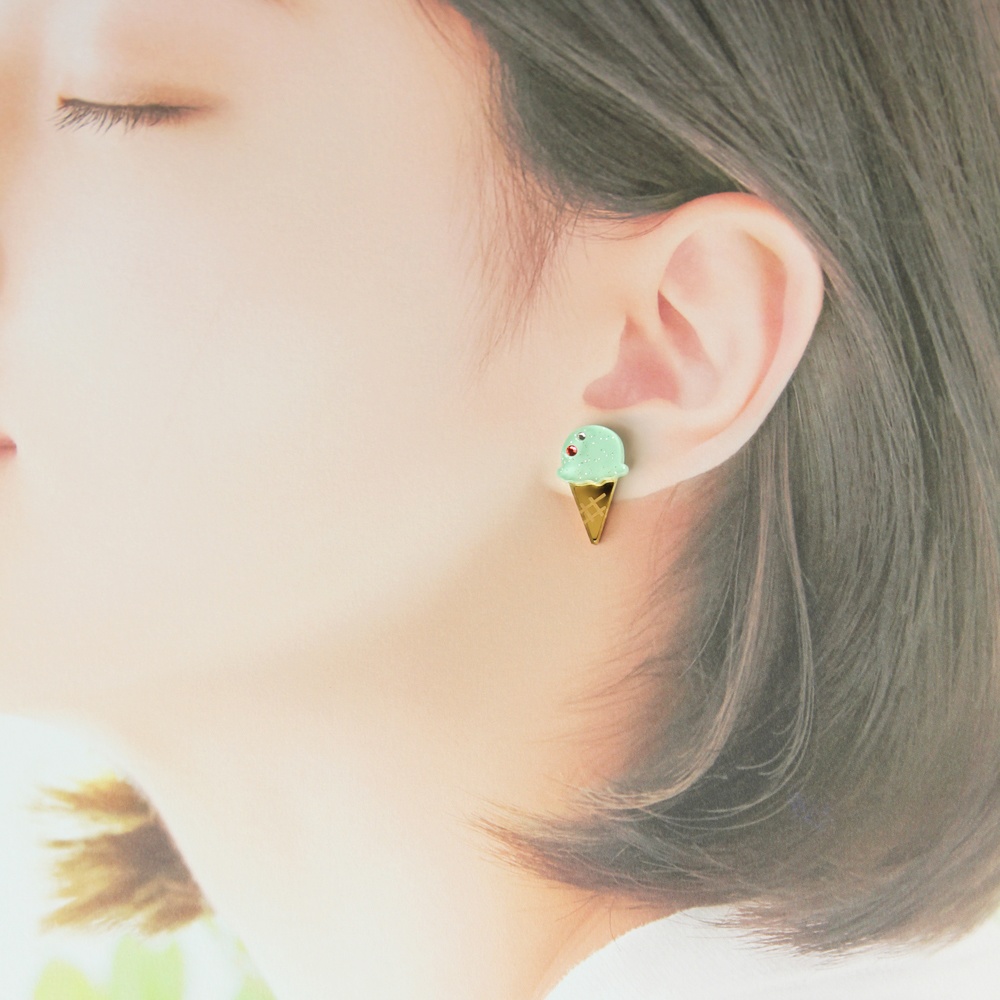 ひんやりアイスのピアス/イヤリング