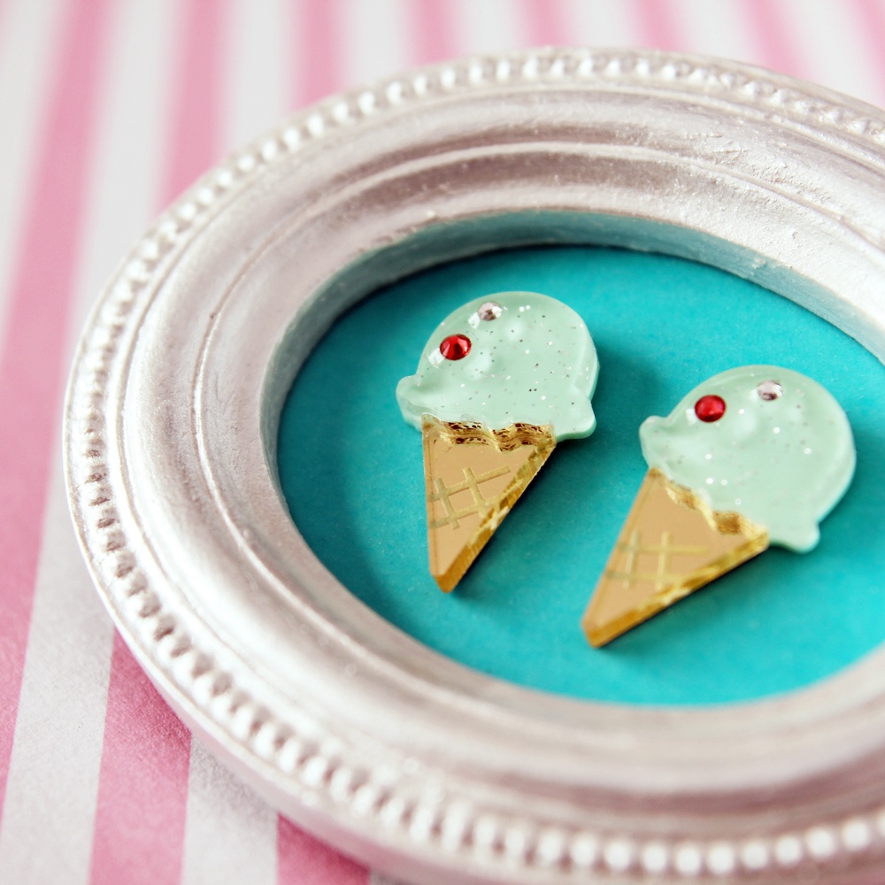 ひんやりアイスのピアス/イヤリング