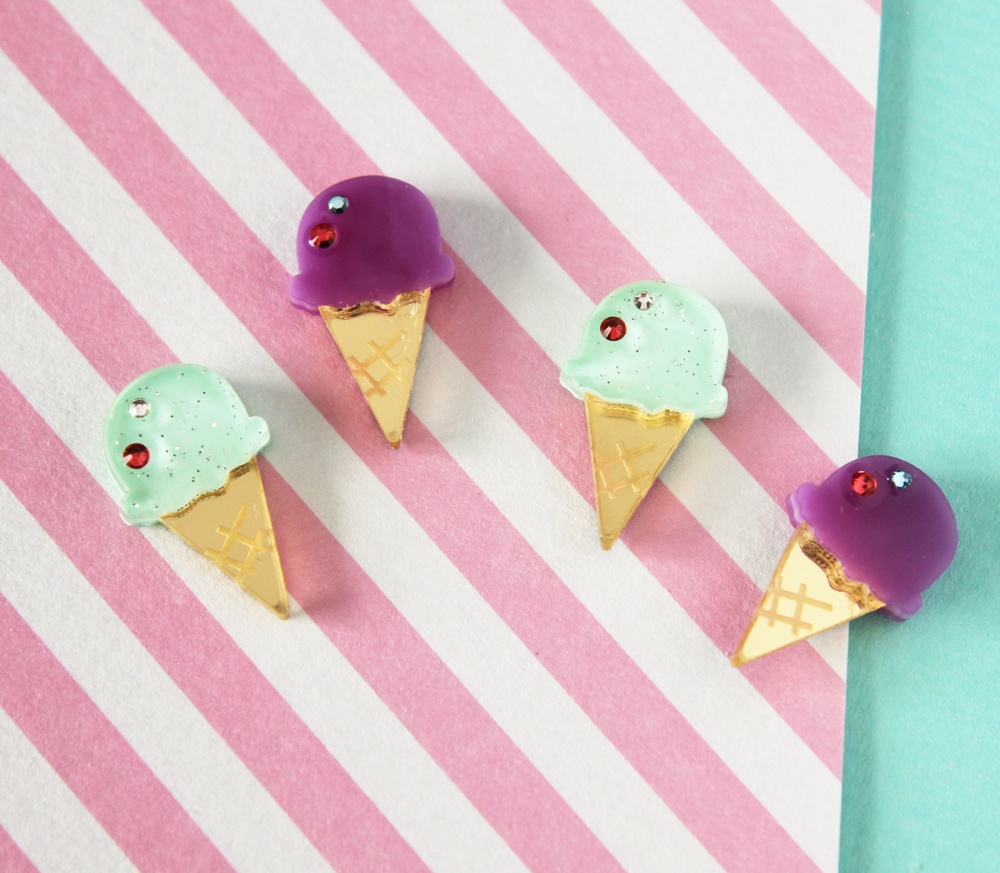 ひんやりアイスのピアス/イヤリング