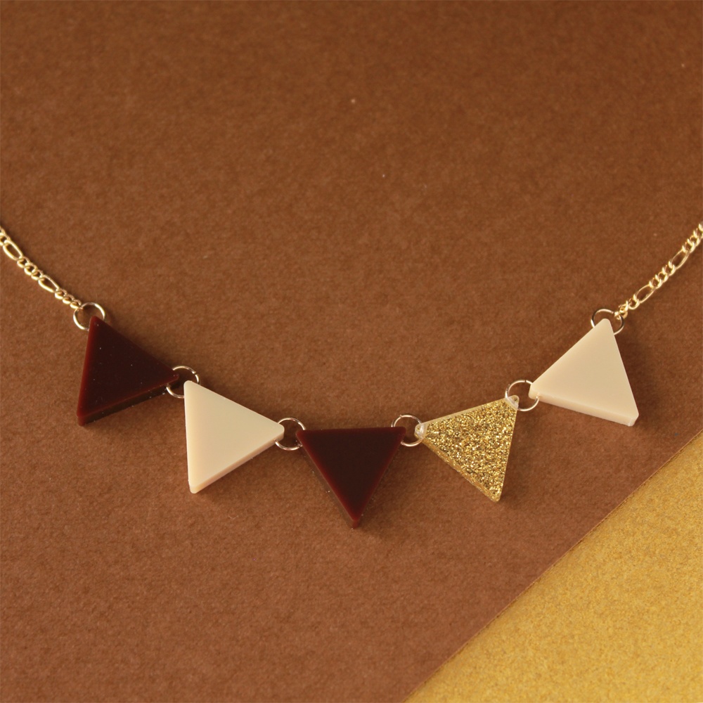 ガーランドネックレス(カフェモカ)