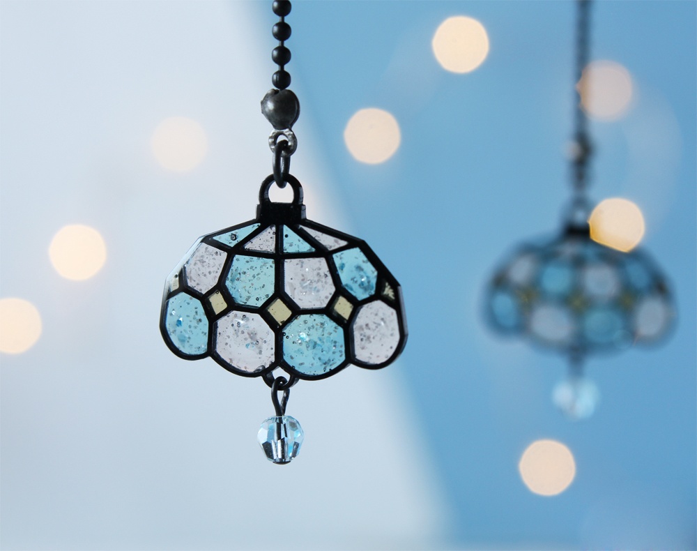 珈琲を照らす灯りピアス/イヤリング(碧)