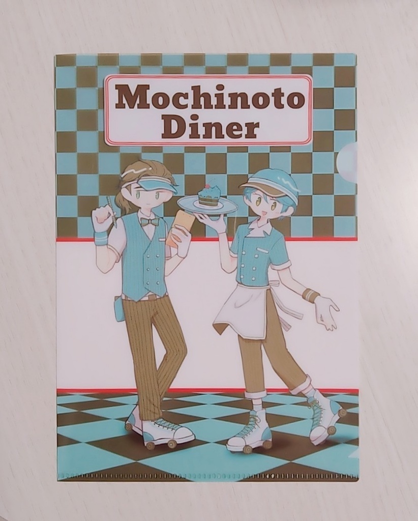 チョコミントダイナー風もちのと　A5クリアファイル