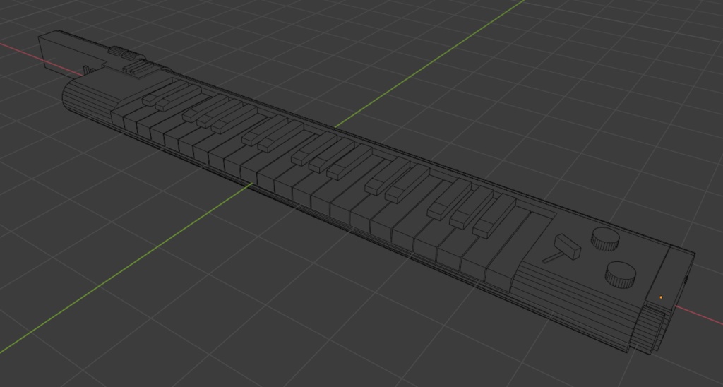 3Dモデル「ポータブルキーボード」