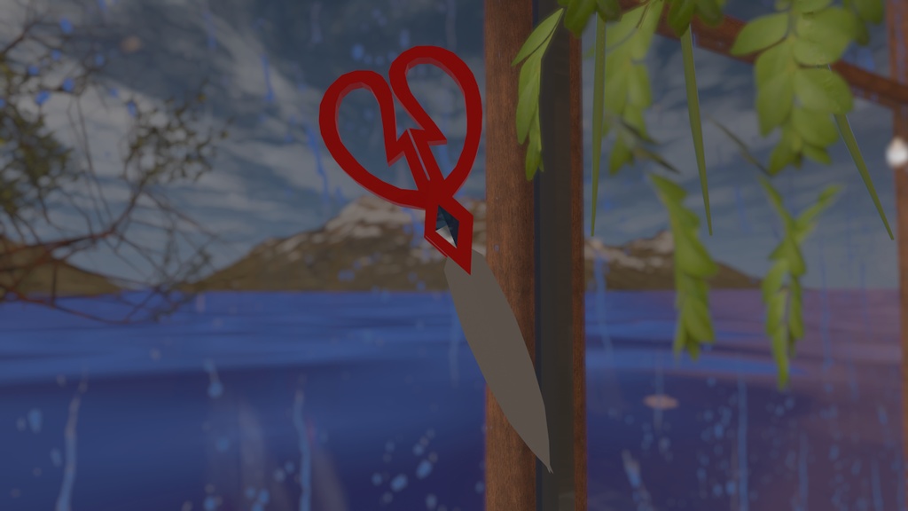 ワールド向けギミック付き3Dモデル「次元切りばさみ」