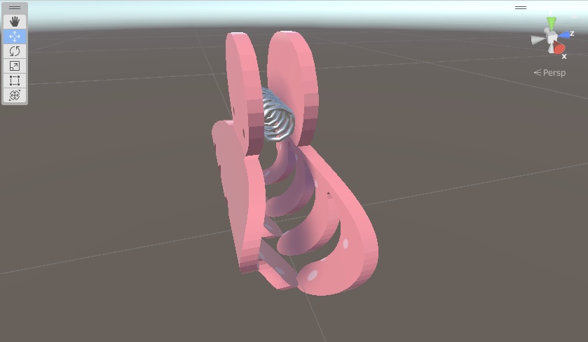 3Dモデル「たこのヘアクリップ」