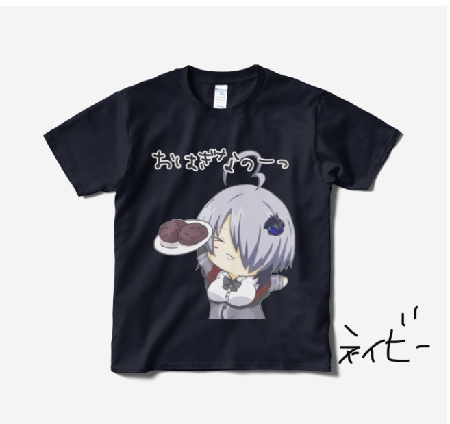 ボンバーガールグレイ おはぎなのーっTシャツ