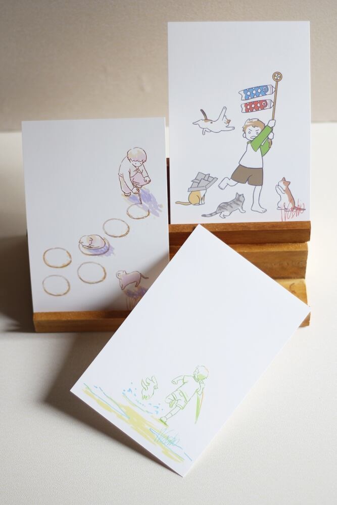 ぼくとトモダチ　ポストカード　