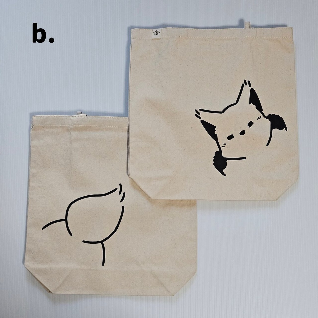 ひょっこりトートバッグ