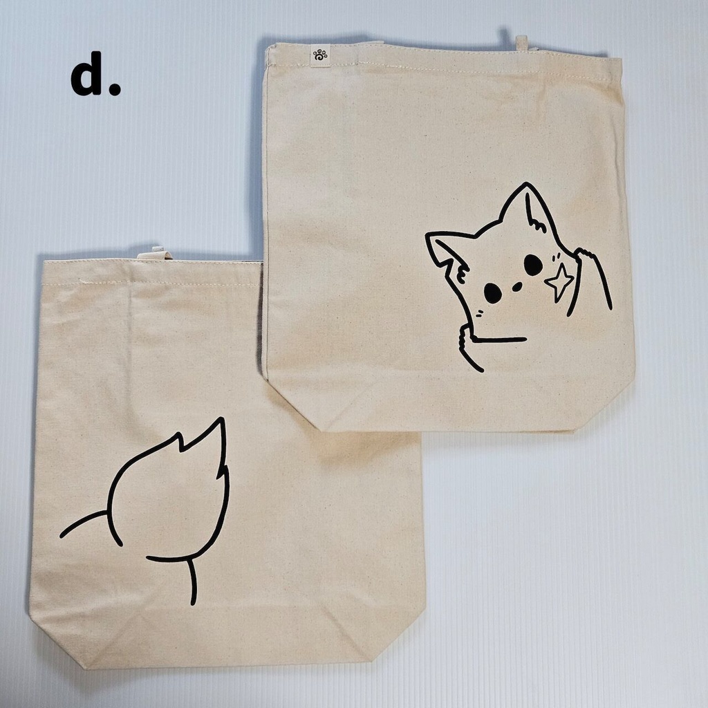 ひょっこりトートバッグ