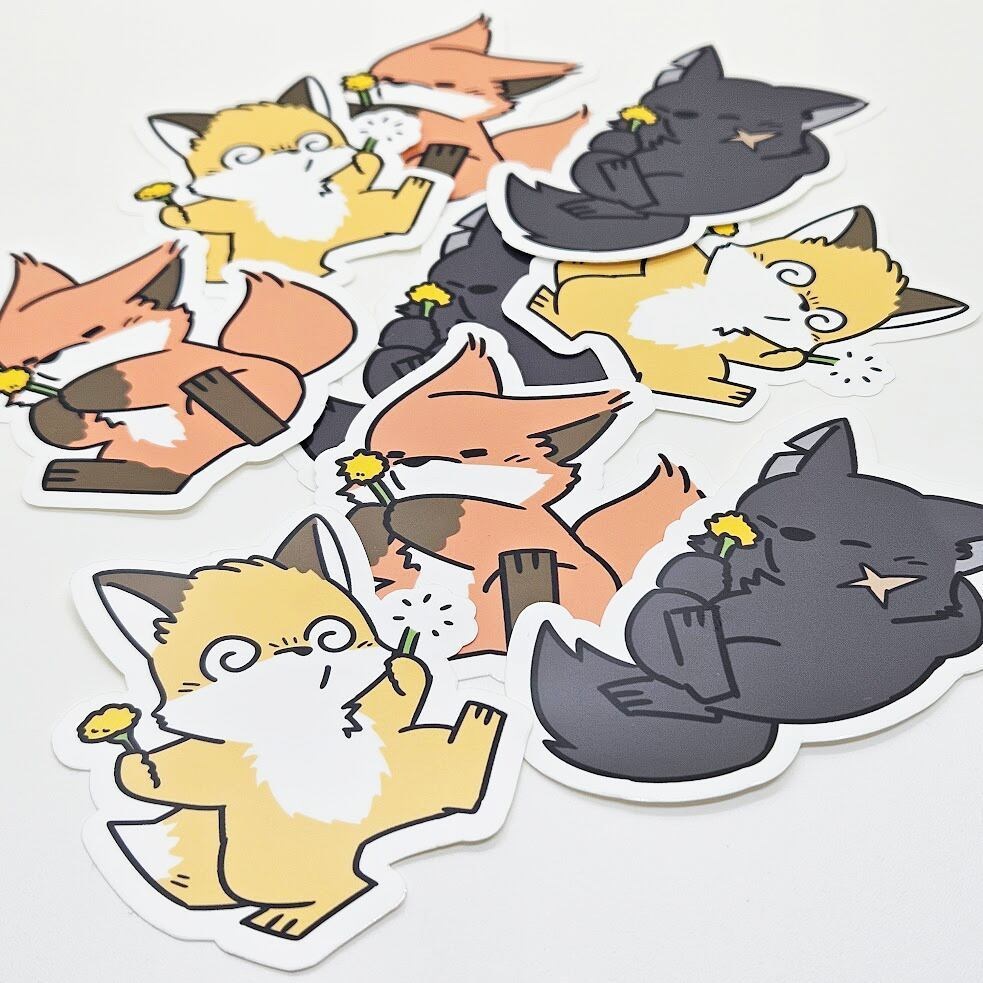 たんぽダイカットステッカー