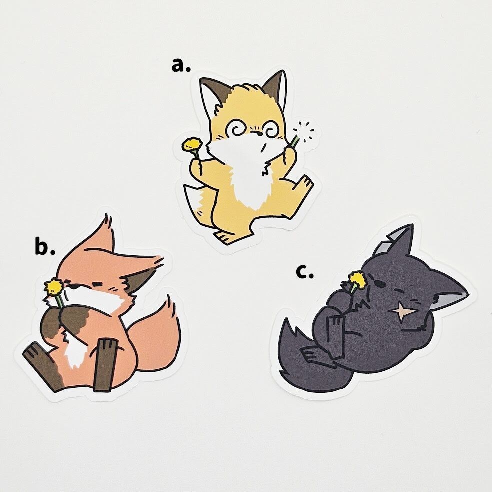 たんぽダイカットステッカー