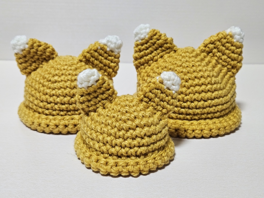 ぬいぐるみ用きつねさんニット帽