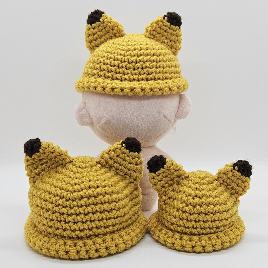 ぬいぐるみ用きつねさんニット帽子