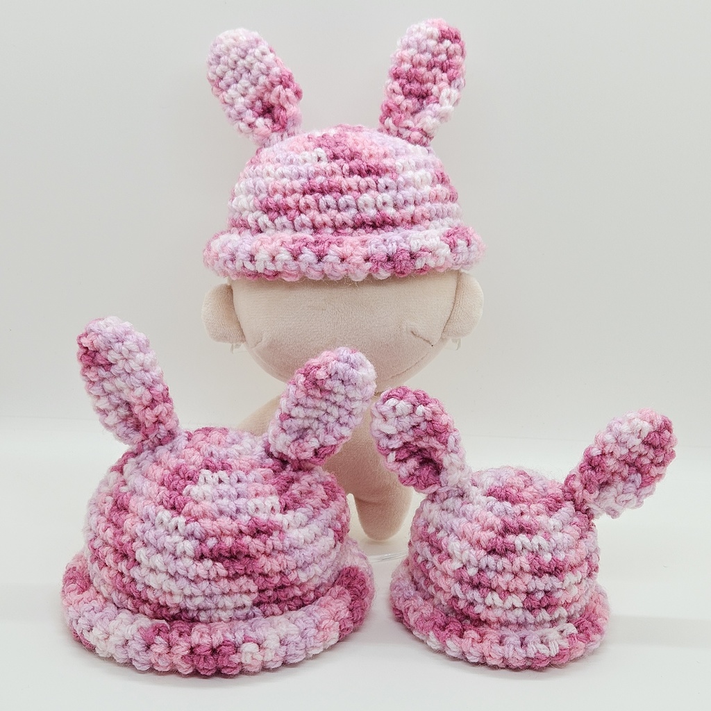 ぬいぐるみ用うさぎさんニット帽子