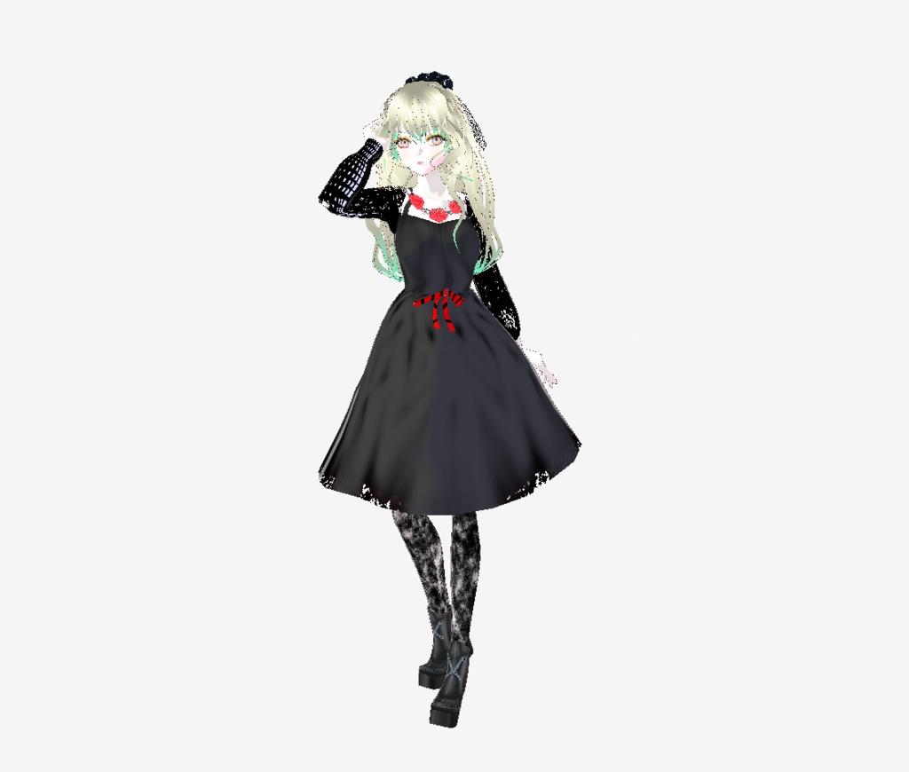 ゴシックローズドレスセット