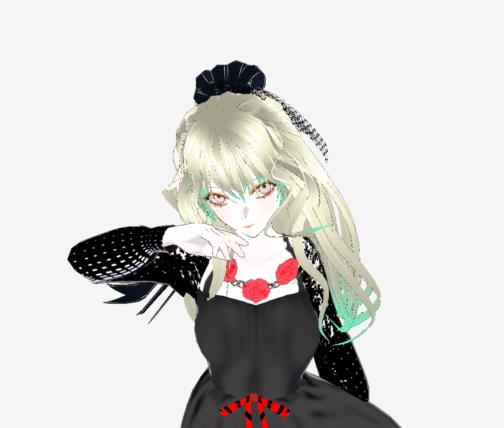 ゴシックローズドレスセット