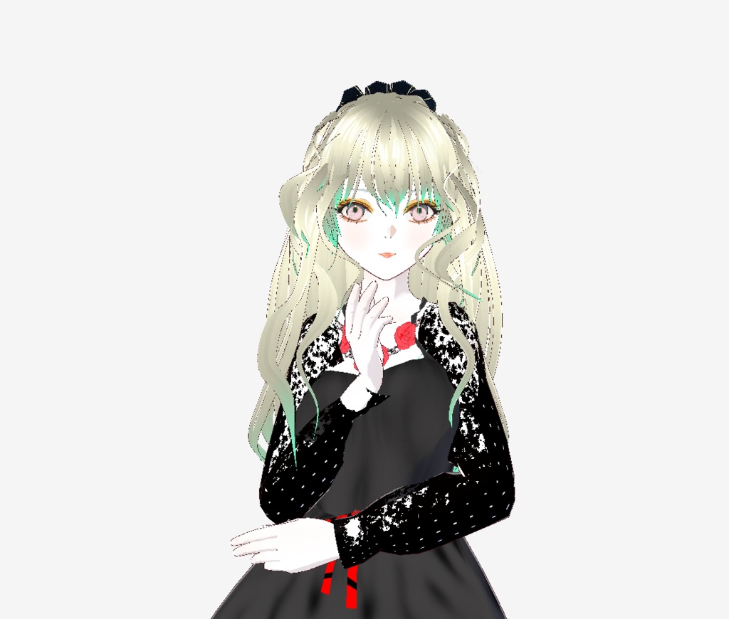 ゴシックローズドレスセット