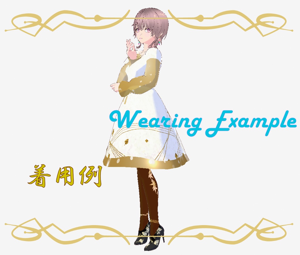 金箔ヒール Gold leaf heels