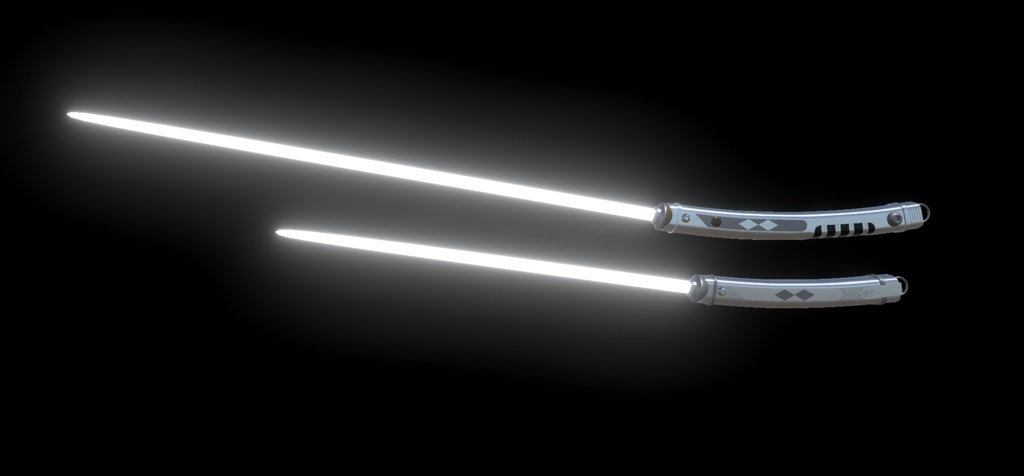 【ライトセーバー】3Dモデル「Ahsoka's Lightsaber」