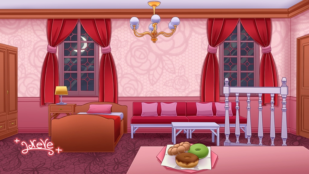 【Vtuberさん向け配信部屋①】(PSDデータ)