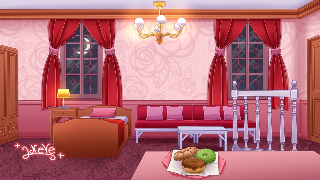 【Vtuberさん向け配信部屋①】(PSDデータ)