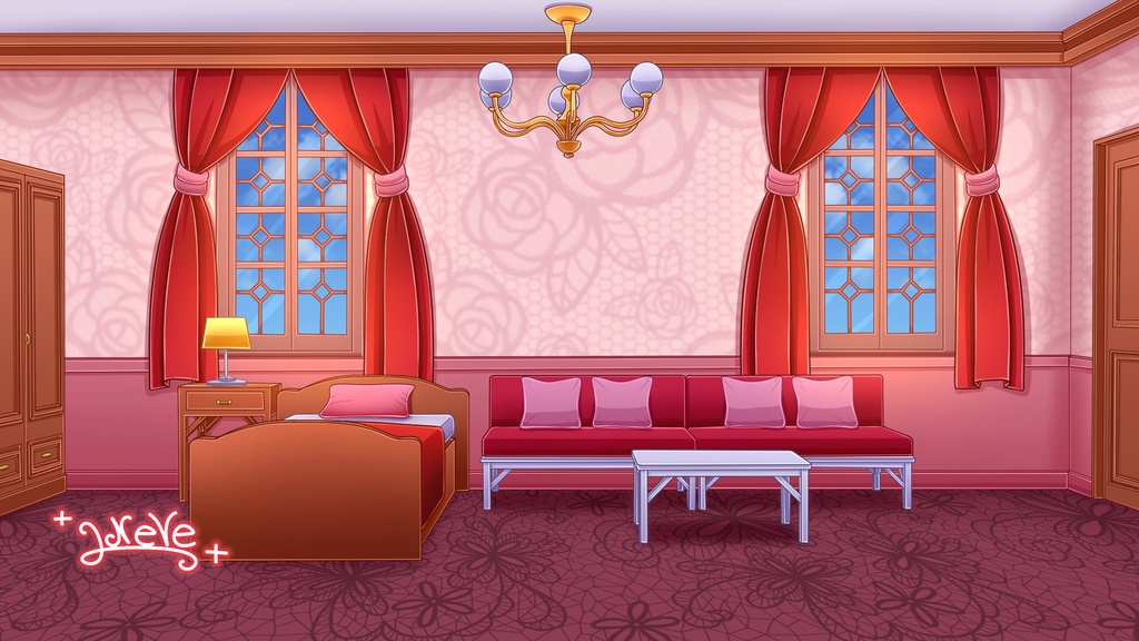 【Vtuberさん向け配信部屋①】(PSDデータ)