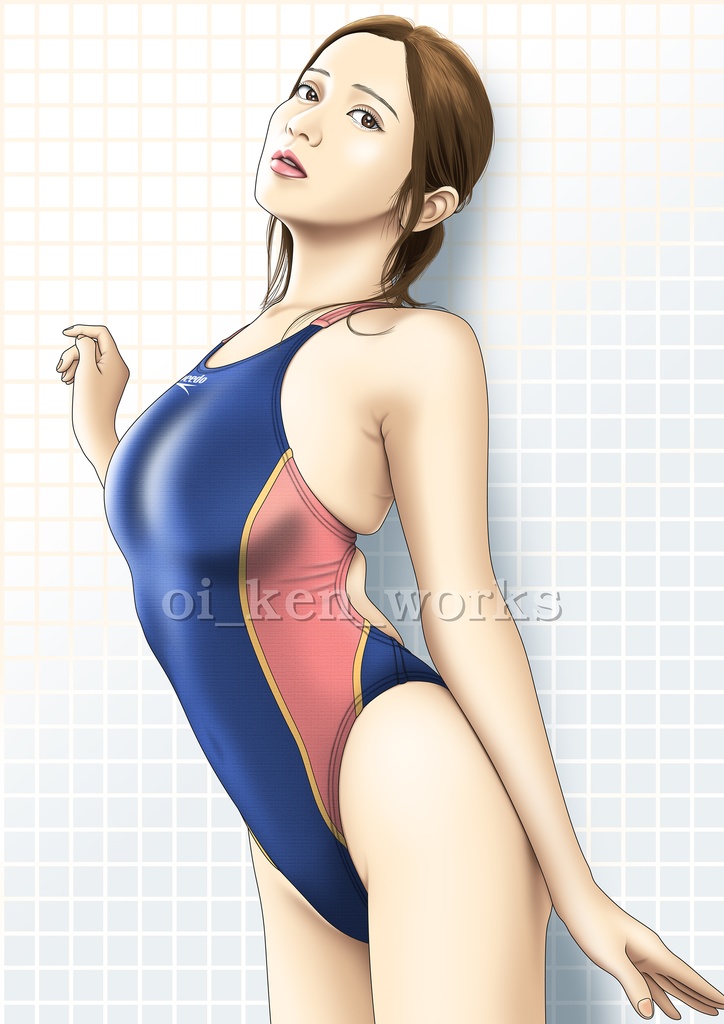 競泳水着少女001