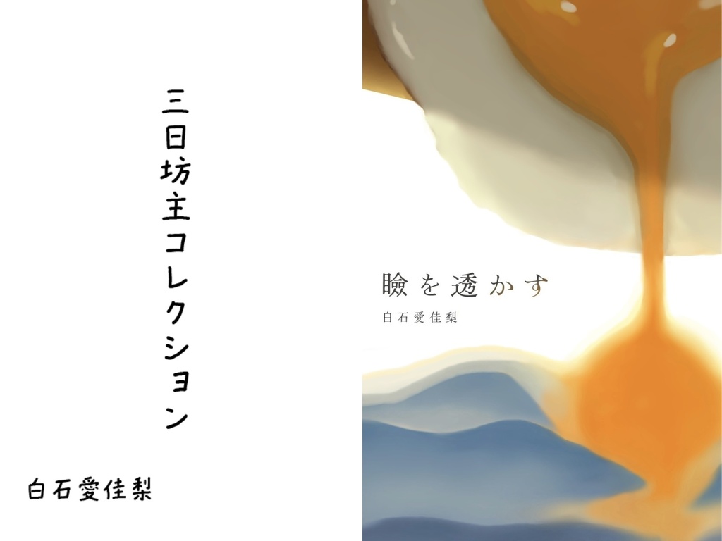8/2 ZINEフェス新刊2冊セット『瞼を透かす』『三日坊主コレクション』