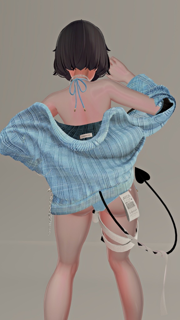 ギンガムチェック柄ノーマルマップ|服生地・布地用 3Dテクスチャ素材