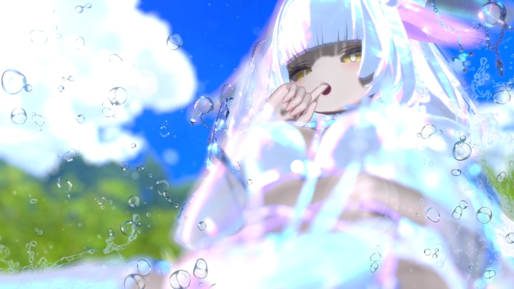 シャボン玉風マテリアル