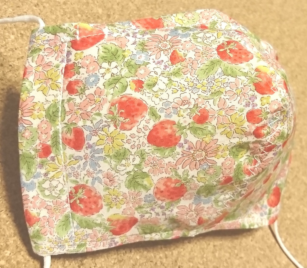 コップ入れ、コップ袋 入園入学グッズ 苺 紐とループエンドは選べます ひとり親支援有り