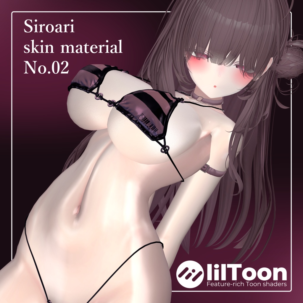 【lilToon】Siroari skin material No.02 / lilToon preset & material setup