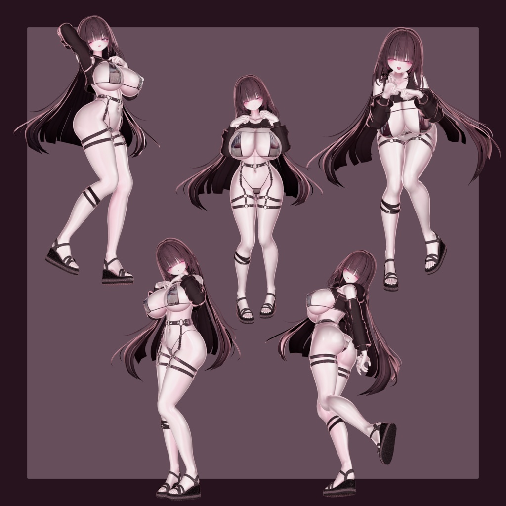 Siroari Pose Animation No.03 【Unity撮影向けポーズ集】【全28種】