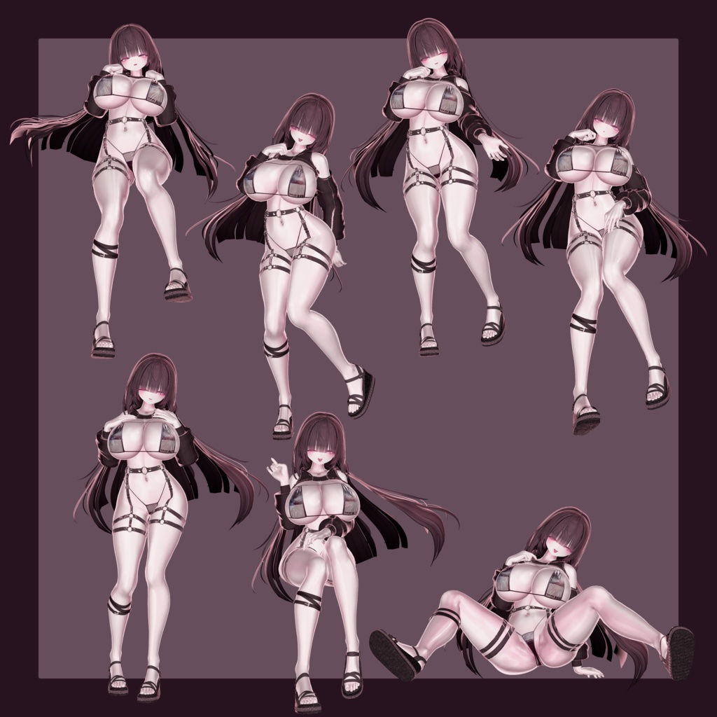 Siroari Pose Animation No.03 【Unity撮影向けポーズ集】【全28種】