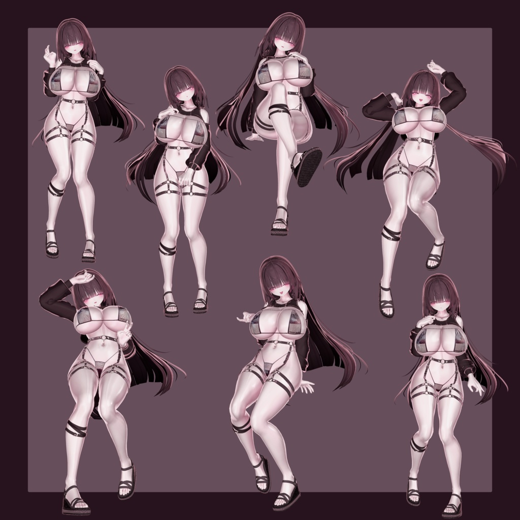 Siroari Pose Animation No.03 【Unity撮影向けポーズ集】【全28種】