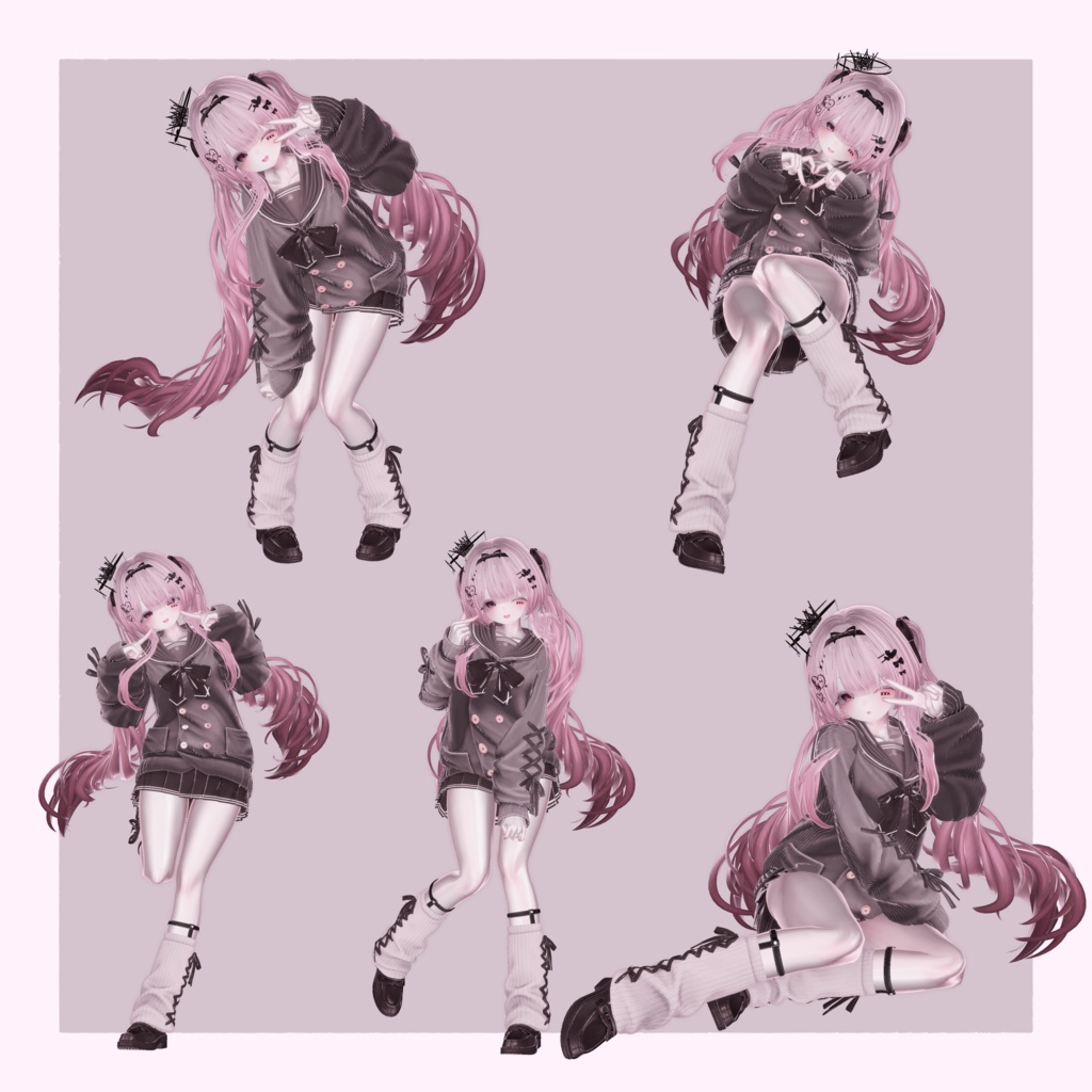 【セール中】Siroari Pose Animation No.04 【Unity撮影向けポーズ集】【全28種】