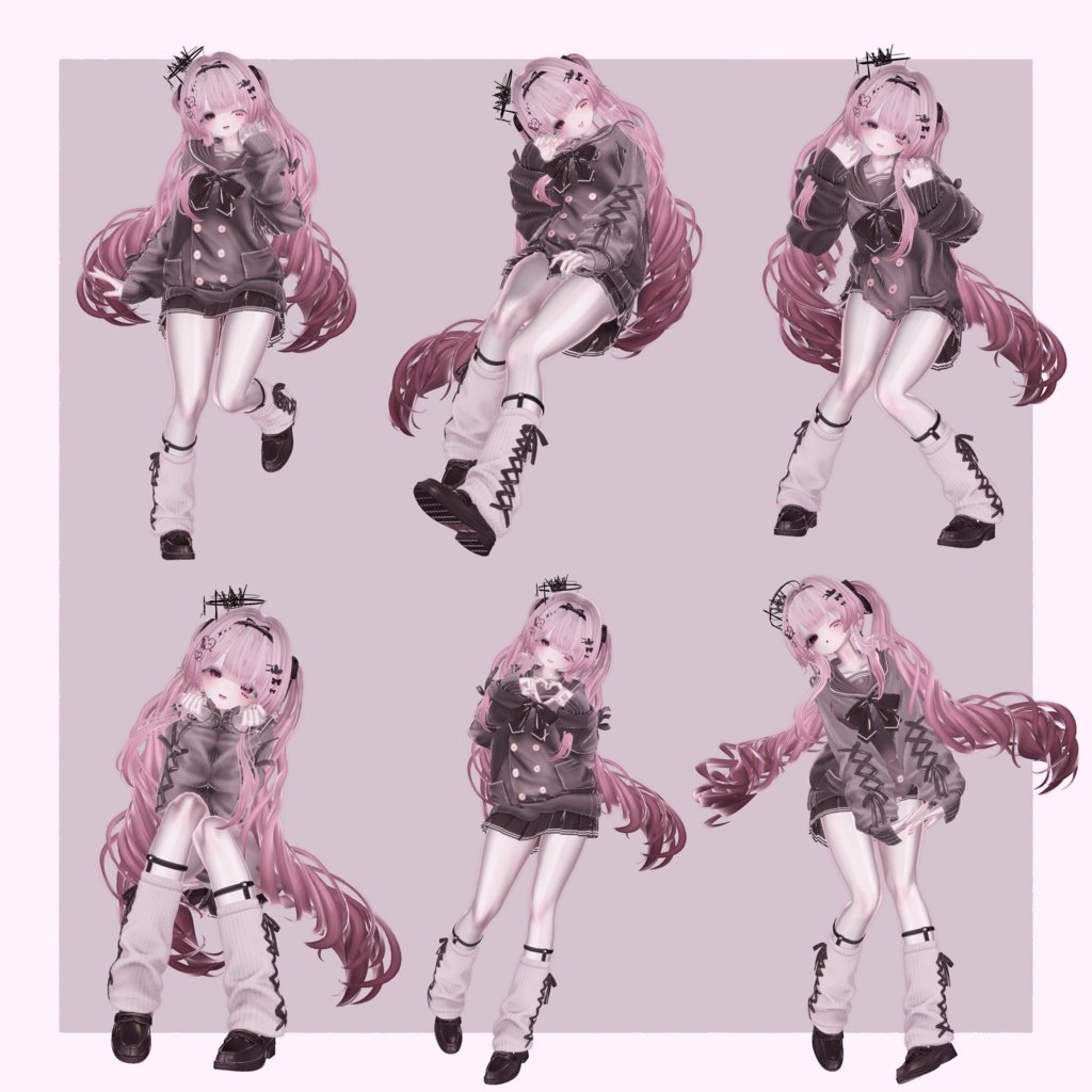 【セール中】Siroari Pose Animation No.04 【Unity撮影向けポーズ集】【全28種】