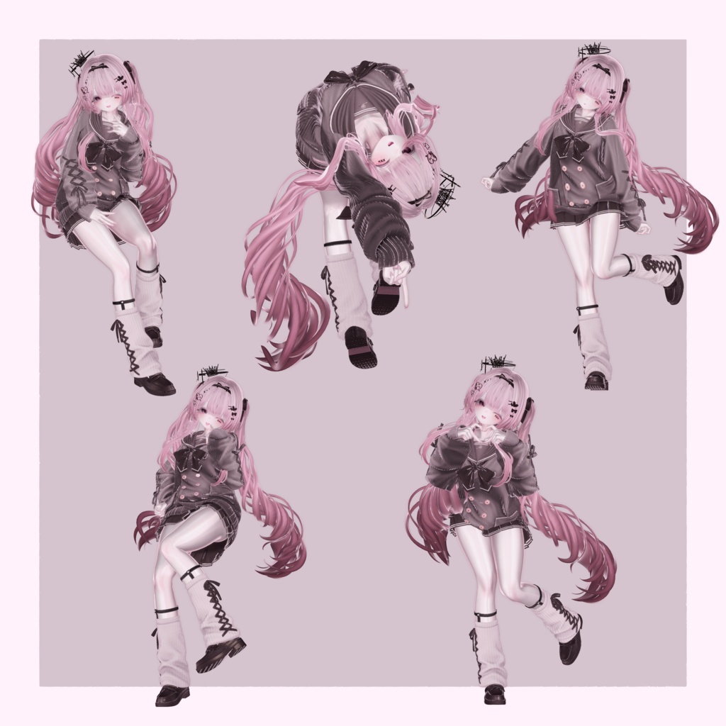 【セール中】Siroari Pose Animation No.04 【Unity撮影向けポーズ集】【全28種】