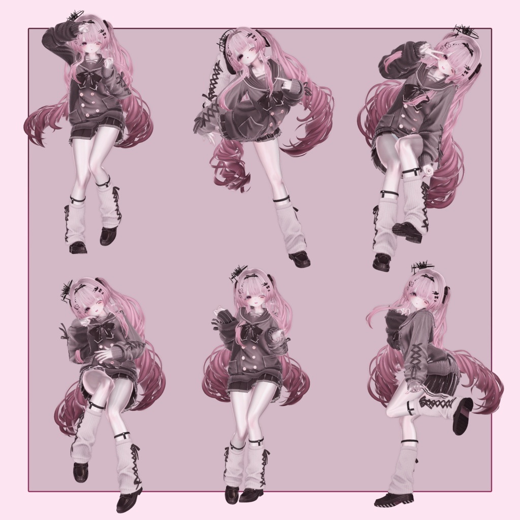 【セール中】Siroari Pose Animation No.05 【Unity撮影向けポーズ集】【全28種】