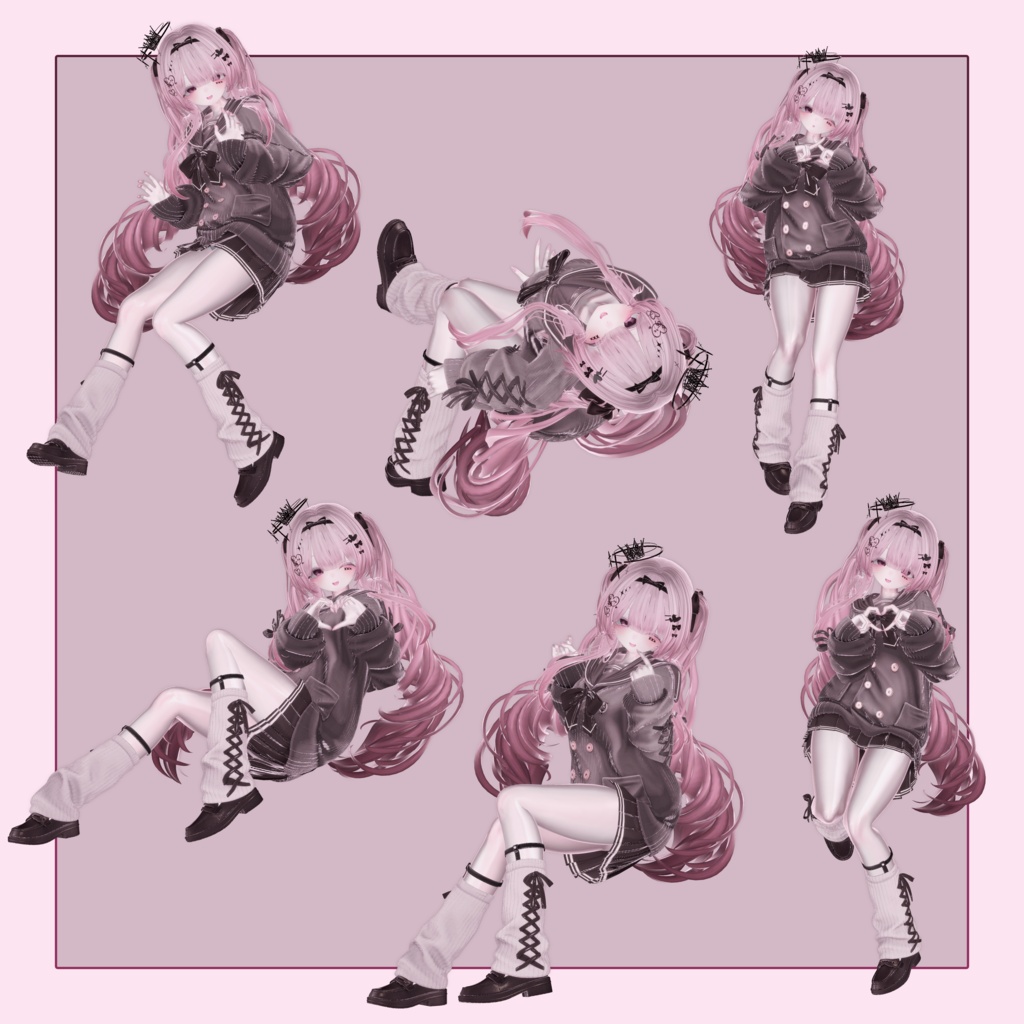 【セール中】Siroari Pose Animation No.05 【Unity撮影向けポーズ集】【全28種】