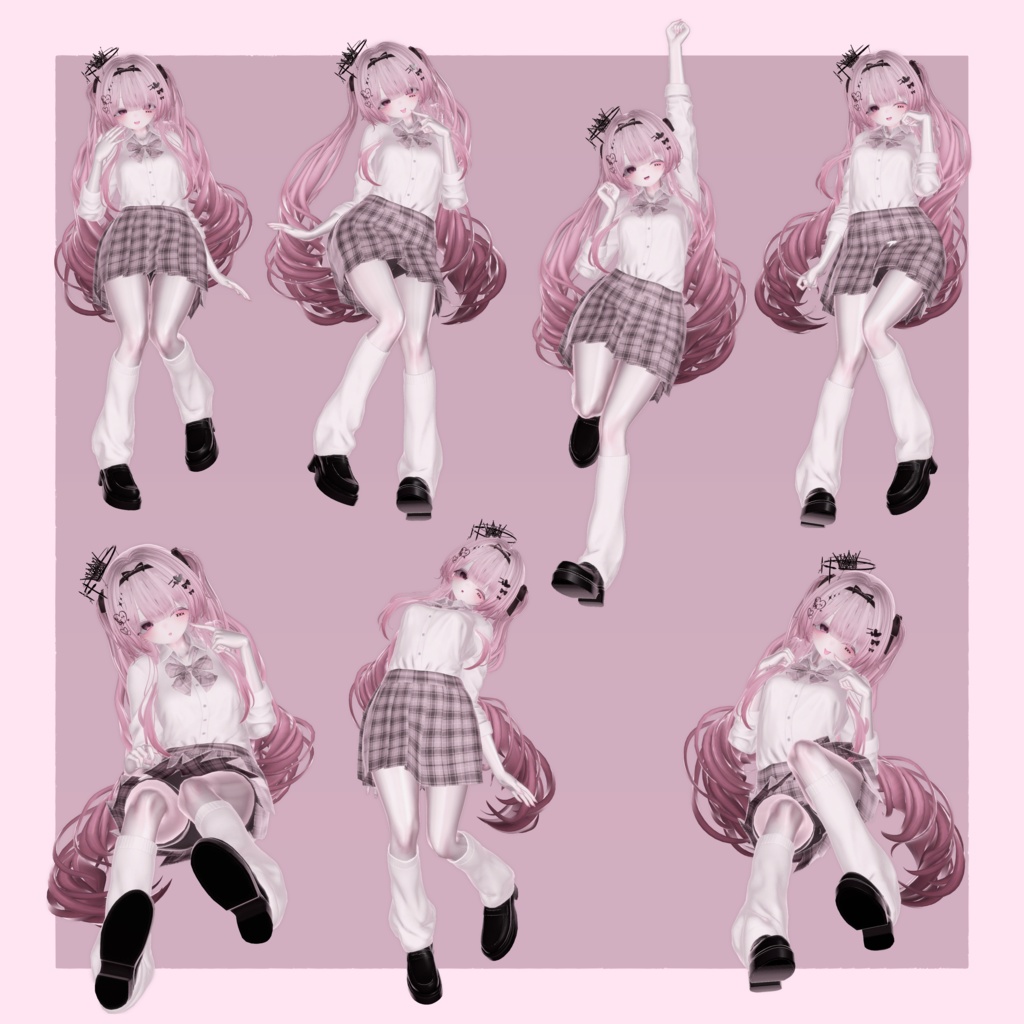 【セール中】Siroari Pose Animation No.07 【Unity撮影向けポーズ集】【全28種】