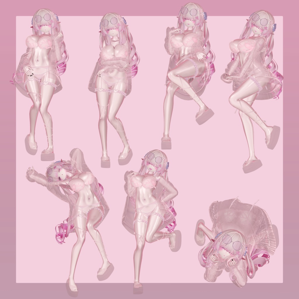 【セール中】Siroari Pose Animation No.08 【Unity撮影向けポーズ集】【全28種】