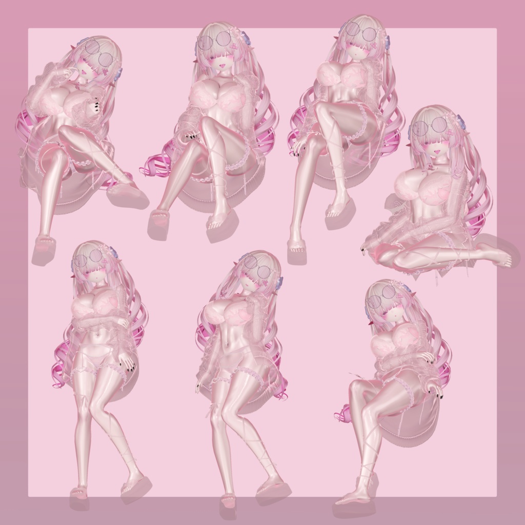 【セール中】Siroari Pose Animation No.08 【Unity撮影向けポーズ集】【全28種】